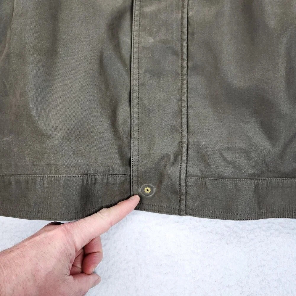 Michael Kors Jacket Mens 2XL Green Packable Hood Full Zip Classic Casual Outdoor